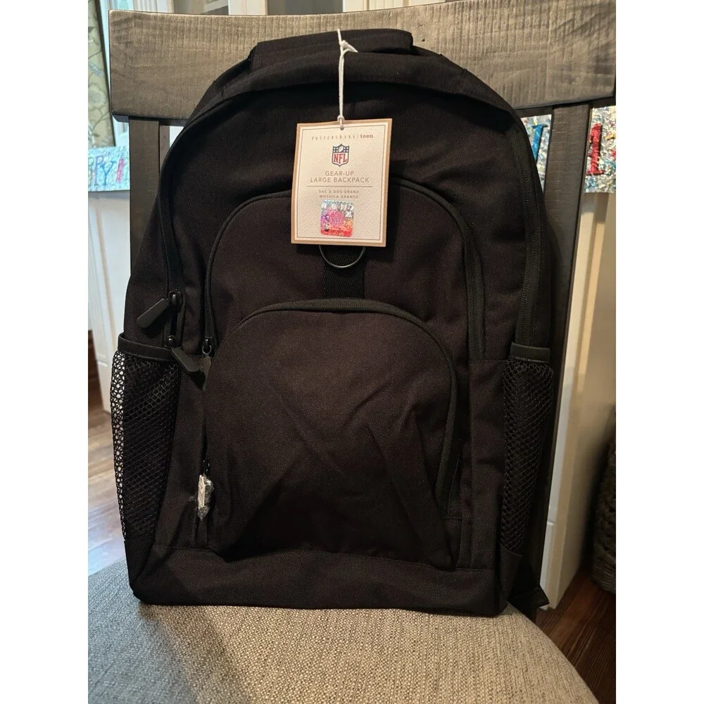 Pottery Barn School LARGE Backpack Football Baseball Travel Sport bag MLB NFL  .